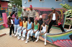 Via Katlehong rehearse at the Katlehong Arts Centre prior to their departure to France where they will participate at various arts and dance festivals. Photograph : John Hogg.